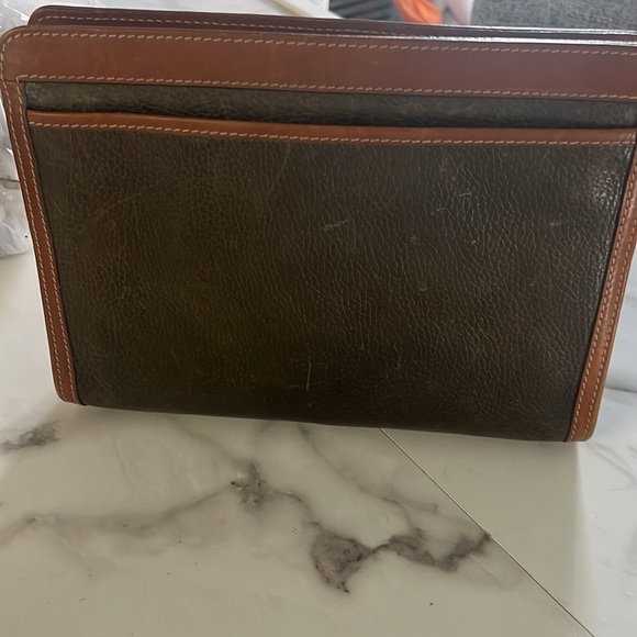 Celine Brown Leather Toiletry Bag with Gold Zipper - Picture 2 of 8